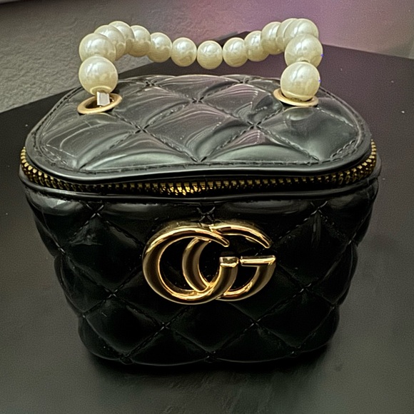 Handbags - Black Quilted Mini Bag